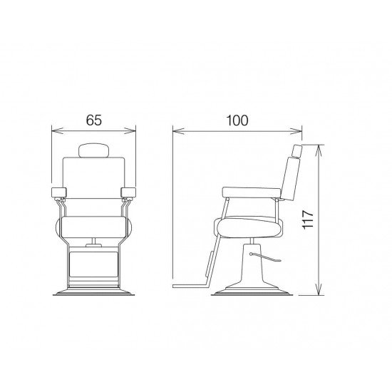 Барберское кресло Vezzosi Dandy