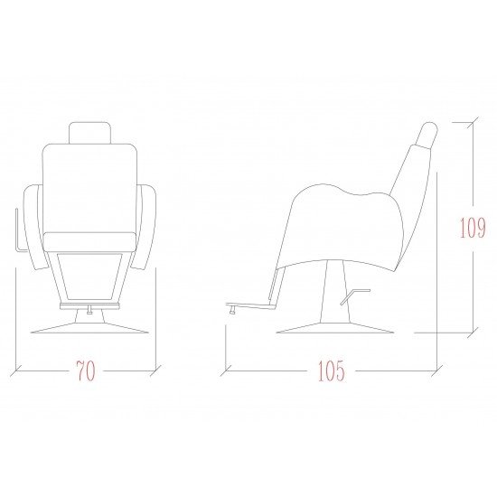 Барберское кресло Vezzosi Newton Plus