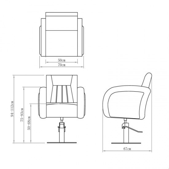 Парикмахерское кресло DIR Anodic