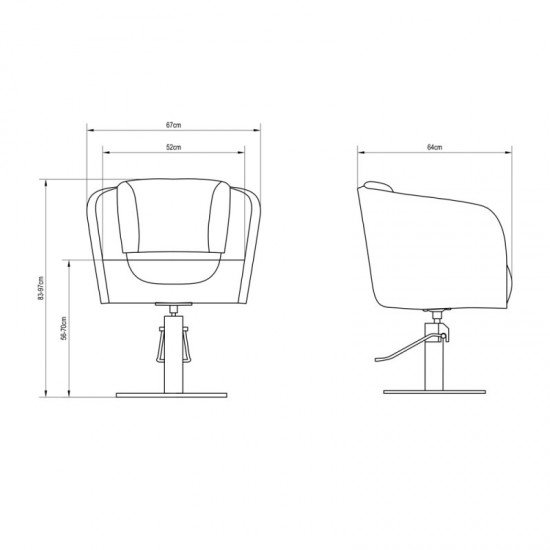 Frizieru krēsls DIR Blayney