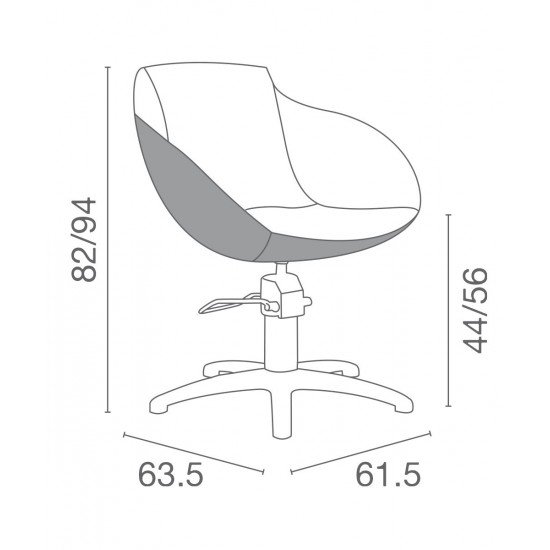 Frizieru krēsls Luca Rossini Aurora
