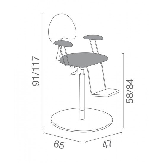 Frizētavas krēsls bērniem Luca Rossini Piccolo