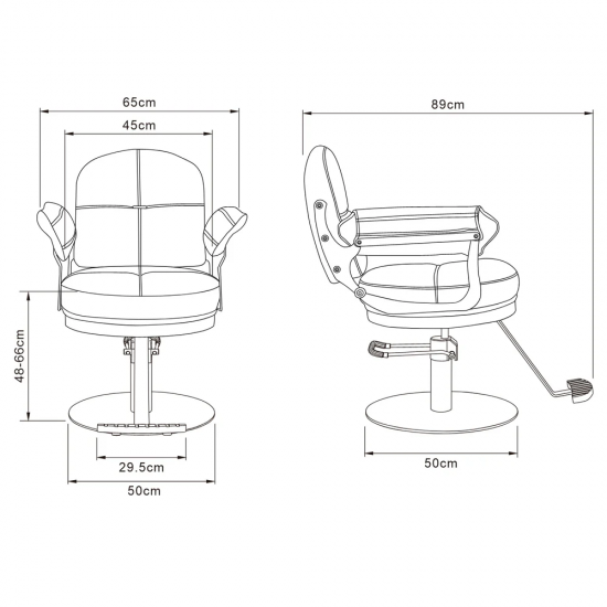 Frizieru krēsls DIR Milano