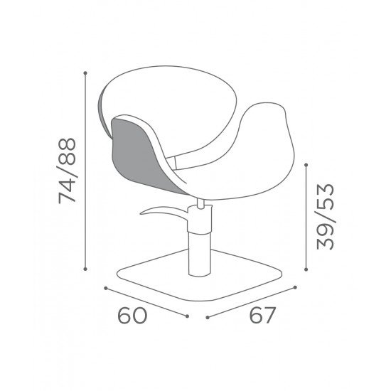 Парикмахерское кресло Salon Ambience Amber