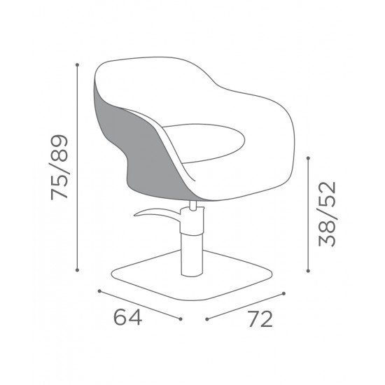 Frizieru krēsls Salon Ambience Vanessa