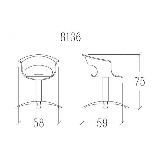 Frizieru krēsls Vezzosi Apple