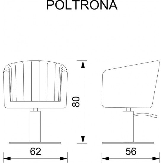 Frizieru krēsls Vezzosi Fancy gold