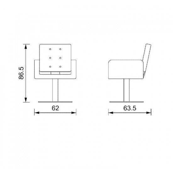 Парикмахерское кресло Vezzosi Frida