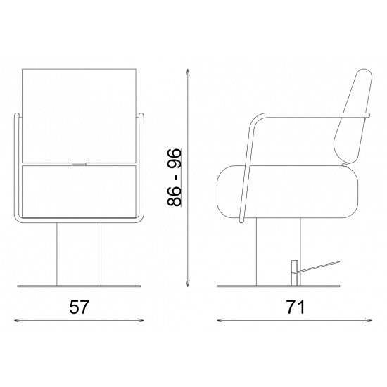 Парикмахерское кресло Vezzosi Sedia