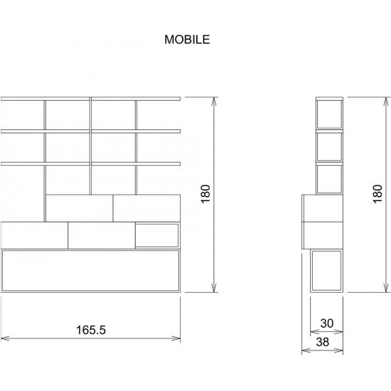 Recepcijas ekspozīcijas plaukti Vezzosi Expo Flora