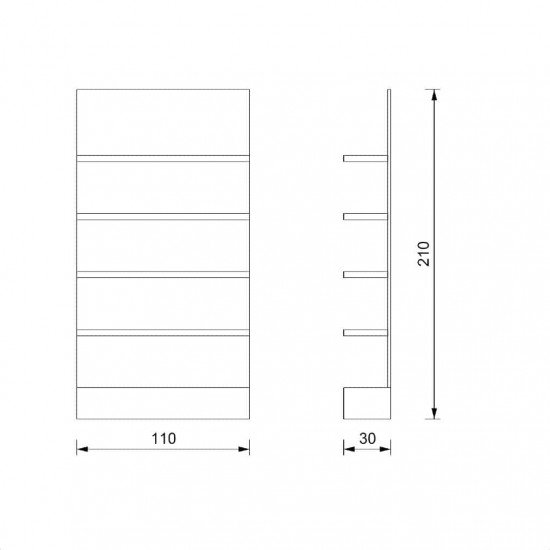 Recepcijas ekspozīcijas plaukti Vezzosi Expo Natural