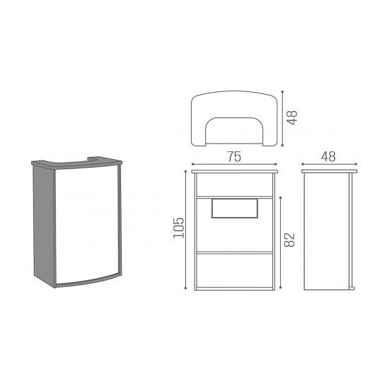 Recepcijas lete Salon Ambience Hi-Pod