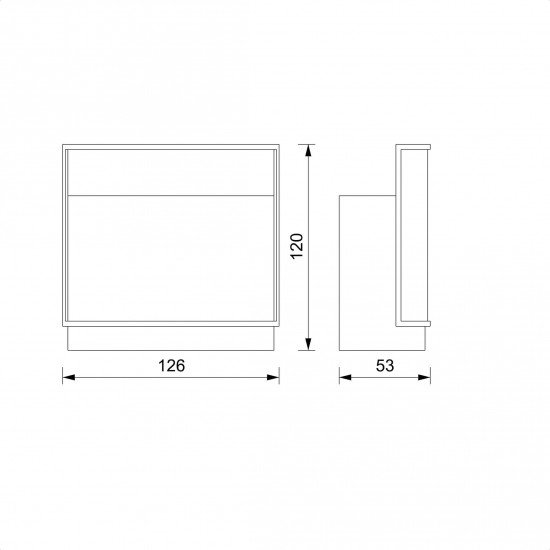 Стойка ресепшн Vezzosi Iron