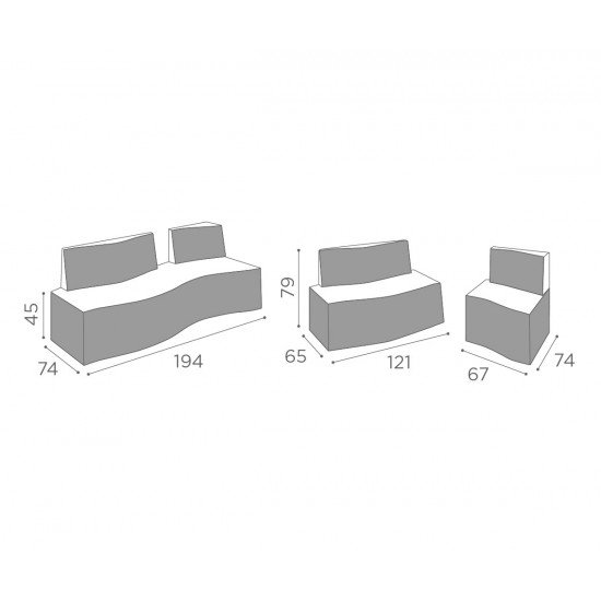 Uzgaidāmās telpas dīvāns Salon Ambience Lounge