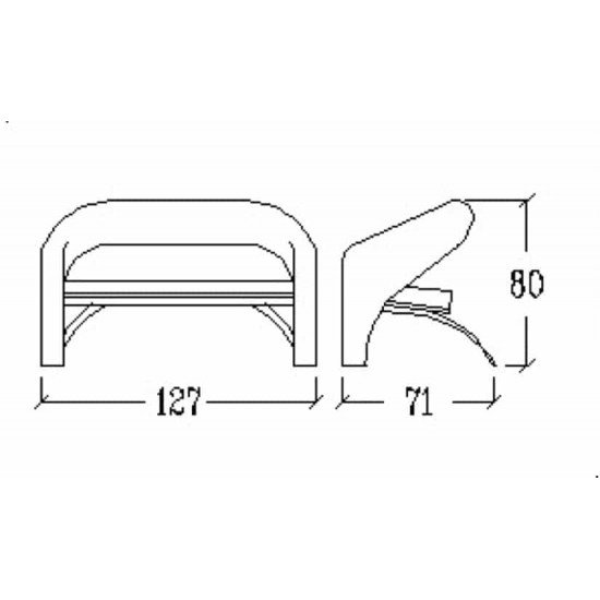Диван для зоны ожидания Vezzosi Ginevra