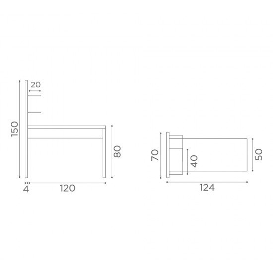 Маникюрный стол Medical and Beauty Glitter