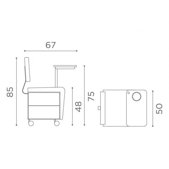 Manikīra galds Medical and Beauty Wallie