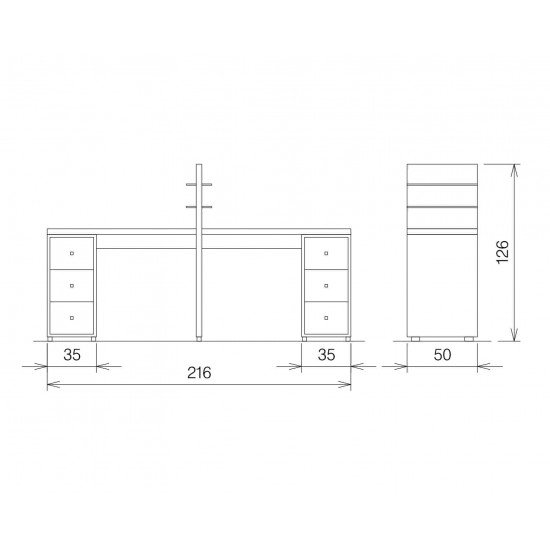 Маникюрный стол Vezzosi Grace Double