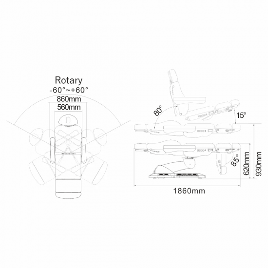 Kosmetologijas gulta DIR Aurora
