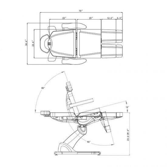 Kosmetologijas gulta DIR Libra
