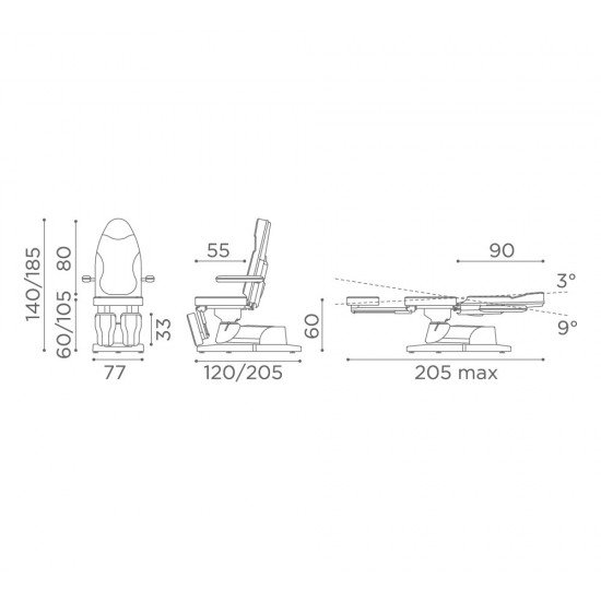 Pedikīra krēsls Medical and Beauty Podolux