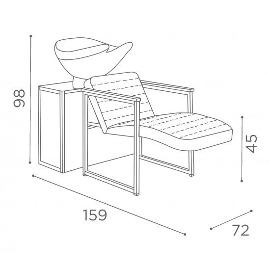 Мойка для парикмахерской Luca Rossini Alba