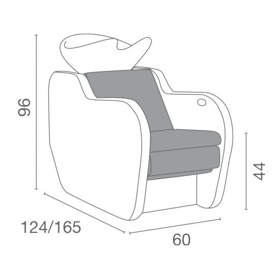 Мойка для парикмахерской Luca Rossini Garda