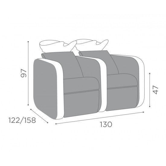 Frizieru izlietne Salon Ambience Iconwash