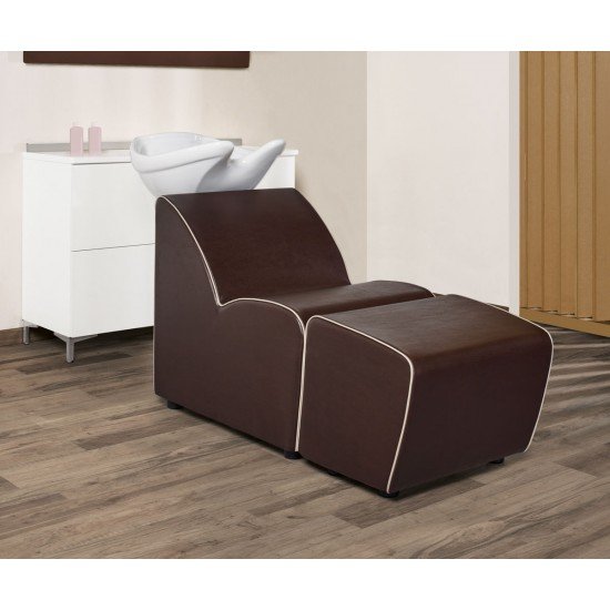 Frizieru izlietnes trīskāršais Salon Ambience Lunawash