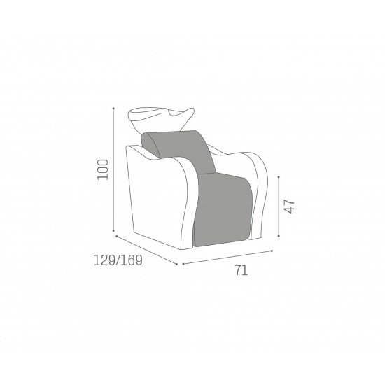 Frizieru izlietne Salon Ambience Luxury Longue