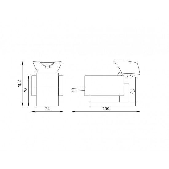 Мойка для парикмахерской Vezzosi Cooper