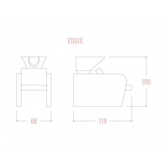 Frizieru izlietne Vezzosi Eddie