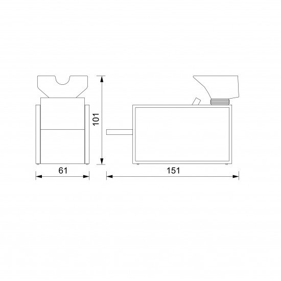 Frizieru izlietne Vezzosi Iron