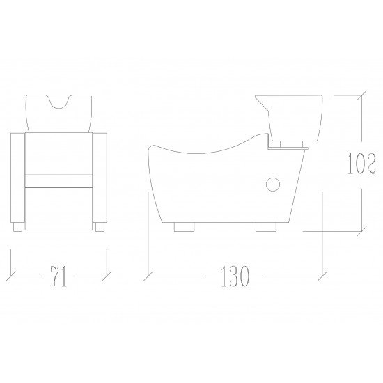 Мойка для парикмахерской Vezzosi Nirvana