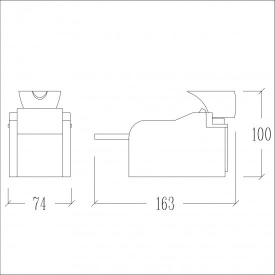 Мойка для парикмахерской Vezzosi Urban