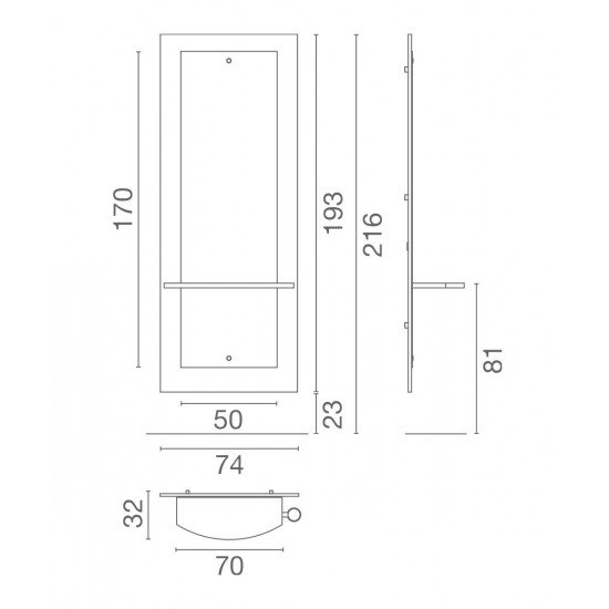 Frizieru spogulis Luca Rossini Melodia