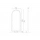 Frizieru spogulis Salon Ambience Arcadia LED
