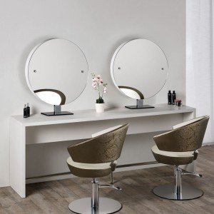 Парикмахерское зеркало Salon Ambience Brooklyn круглой формы