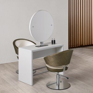 Divpusējs frizieru spogulis Brooklyn - ovāls