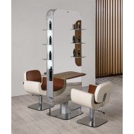 Divpusējs frizieru spogulis Salon Ambience New York