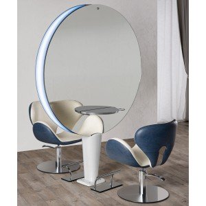 Divpusējs frizieru spogulis Salon Ambience Planet