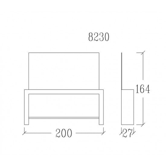 Парикмахерское зеркало Vezzosi Clash для двух рабочих мест