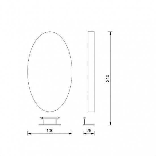Frizieru spogulis Vezzosi Cleopatra Wall