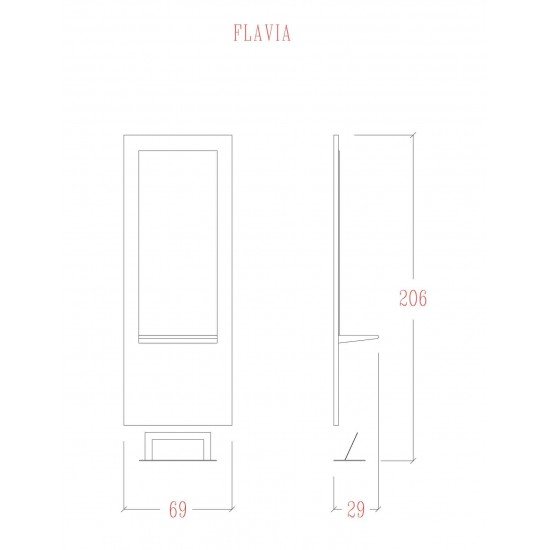 Парикмахерское зеркало Vezzosi Flavia