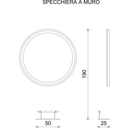 Frizieru spogulis Vezzosi Flora