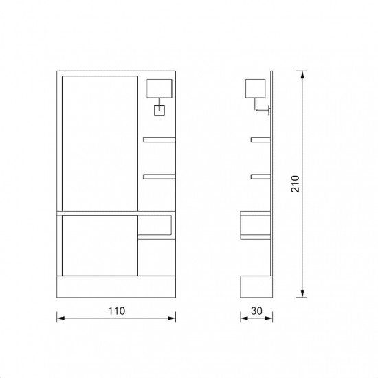 Парикмахерское зеркало Vezzosi Natural light