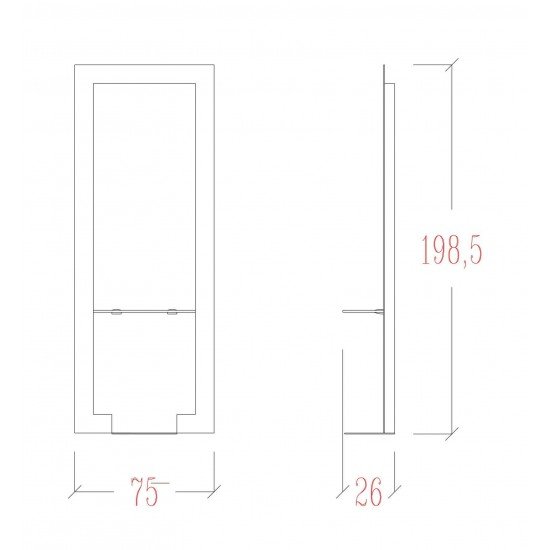 Парикмахерское зеркало Vezzosi Passion Glass Light