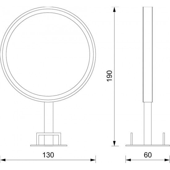 Парикмахерское зеркало двустороннее Vezzosi Posh Double