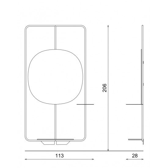 Парикмахерское зеркало Vezzosi Wall
