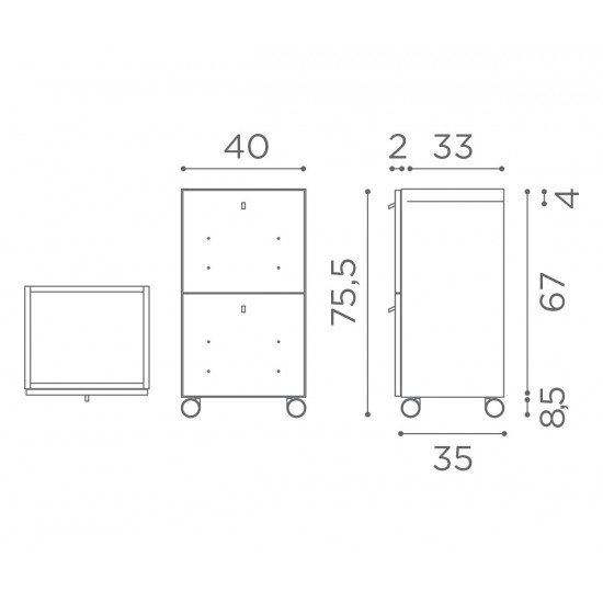 Frizētavas ratiņi Salon Ambience Style